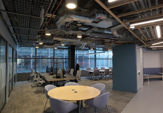 Air Conditioning Pipes In Office