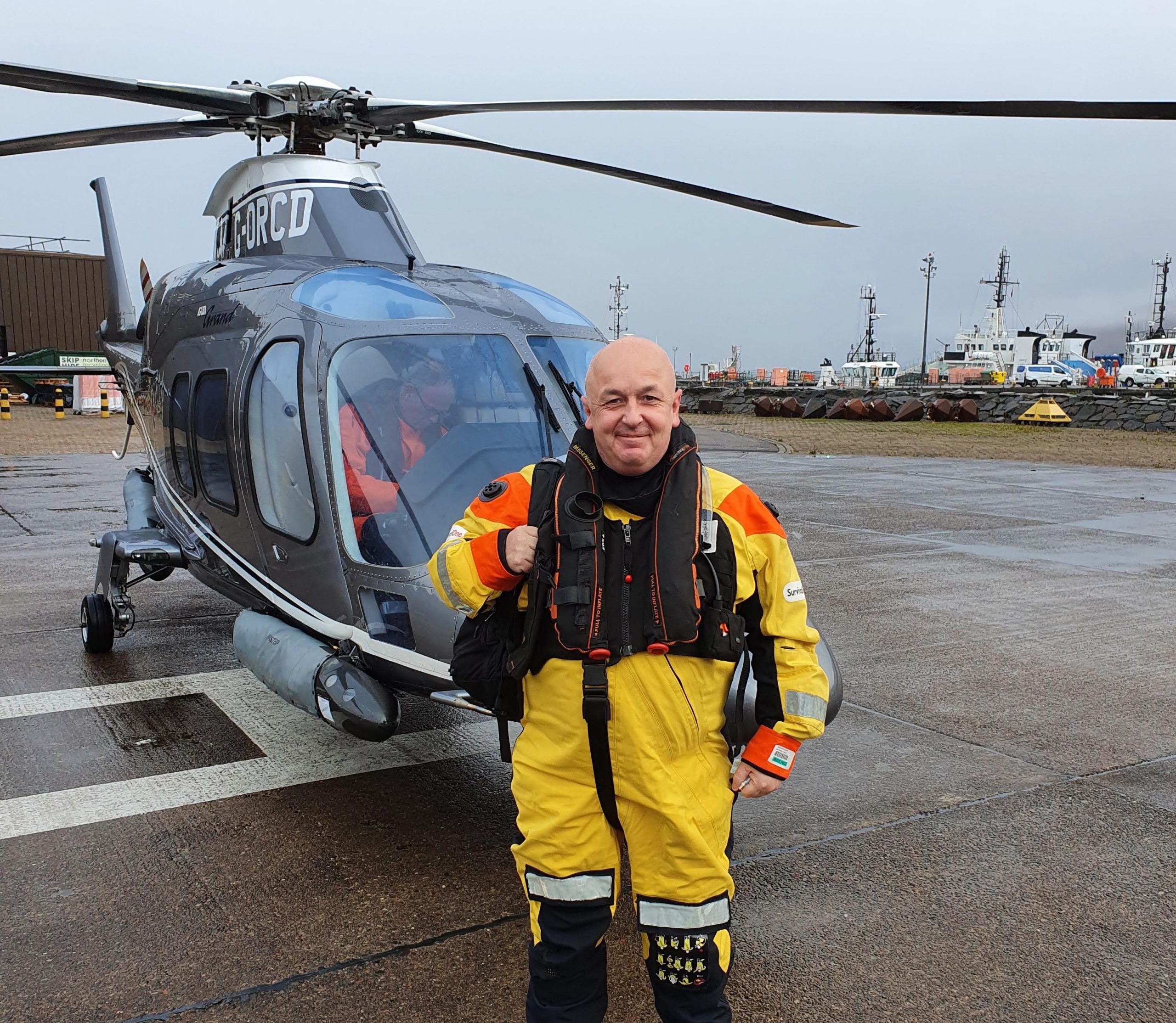 Surveying Buildings on Remote Islands via Helicopter